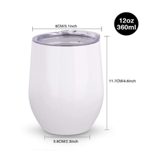 Load image into Gallery viewer, 12oz Blank Sublimation Wine Tumbler
