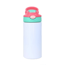 Load image into Gallery viewer, 12oz CASE (25 UNITS) Kid sublimation Strainght Insulated Tumbler cute sippy cup - OTL
