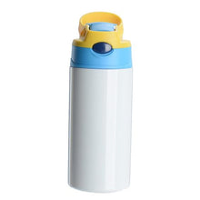 Load image into Gallery viewer, 12oz CASE (25 UNITS) Kid sublimation Strainght Insulated Tumbler cute sippy cup - OTL
