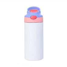 Load image into Gallery viewer, 12oz CASE (25 UNITS) Kid sublimation Strainght Insulated Tumbler cute sippy cup - OTL
