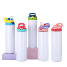 Load image into Gallery viewer, 12oz/20oz CASE (25 UNITS) Strainght cute sippy cup kids tumbler - OTL
