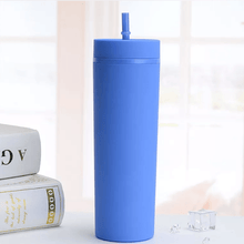 Load image into Gallery viewer, 16oz (30 / UNITS) SKINNY Matte Pastel Colored Acrylic Tumblers - OTL
