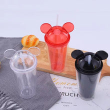 Load image into Gallery viewer, 16oz CASE(48 UNITS) Mickey Ears Acrylic clear straw tumbler - OTL
