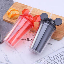 Load image into Gallery viewer, 16oz CASE(48 UNITS) Mickey Ears Acrylic clear straw tumbler - OTL
