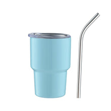 Load image into Gallery viewer, 2 oz Case (6 Units) Sublimation Mini Car Cup Color Curved Double Wall Insulation with Straw - OTL
